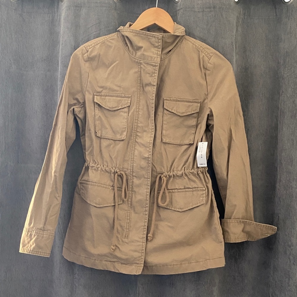 Old Navy Tan Utility Jacket for Women - Picture 2 of 7